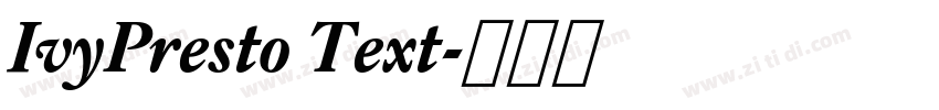 IvyPresto Text字体转换